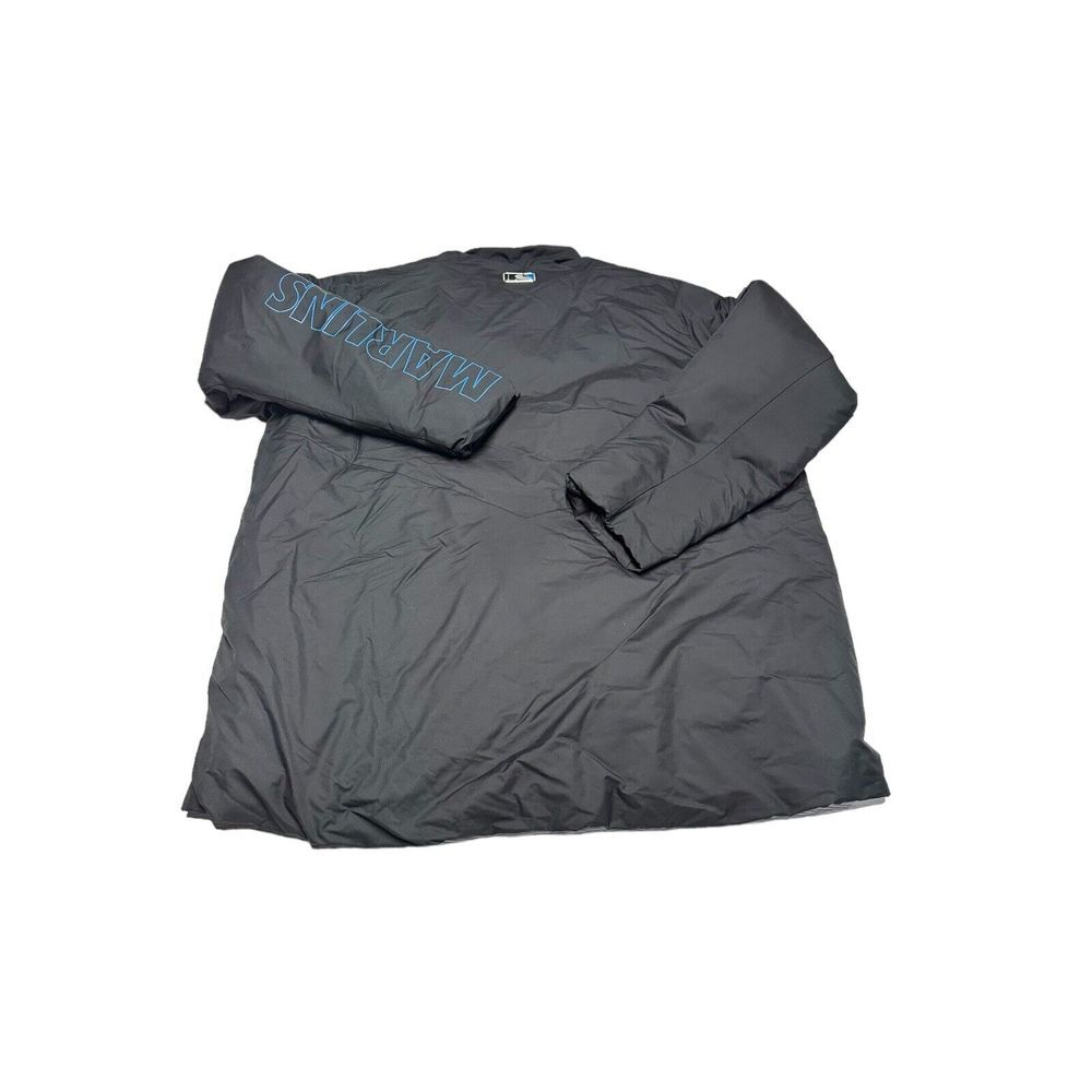 Nike Miami Marlins Dugout Jacket Full-Zip NWT‎ Black MLB Baseball Men's Size XL - Picture 2 of 8